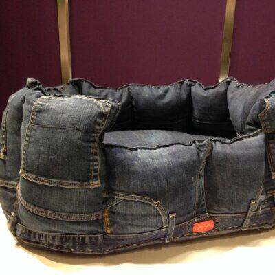 Cuscino per il cane in Denim
