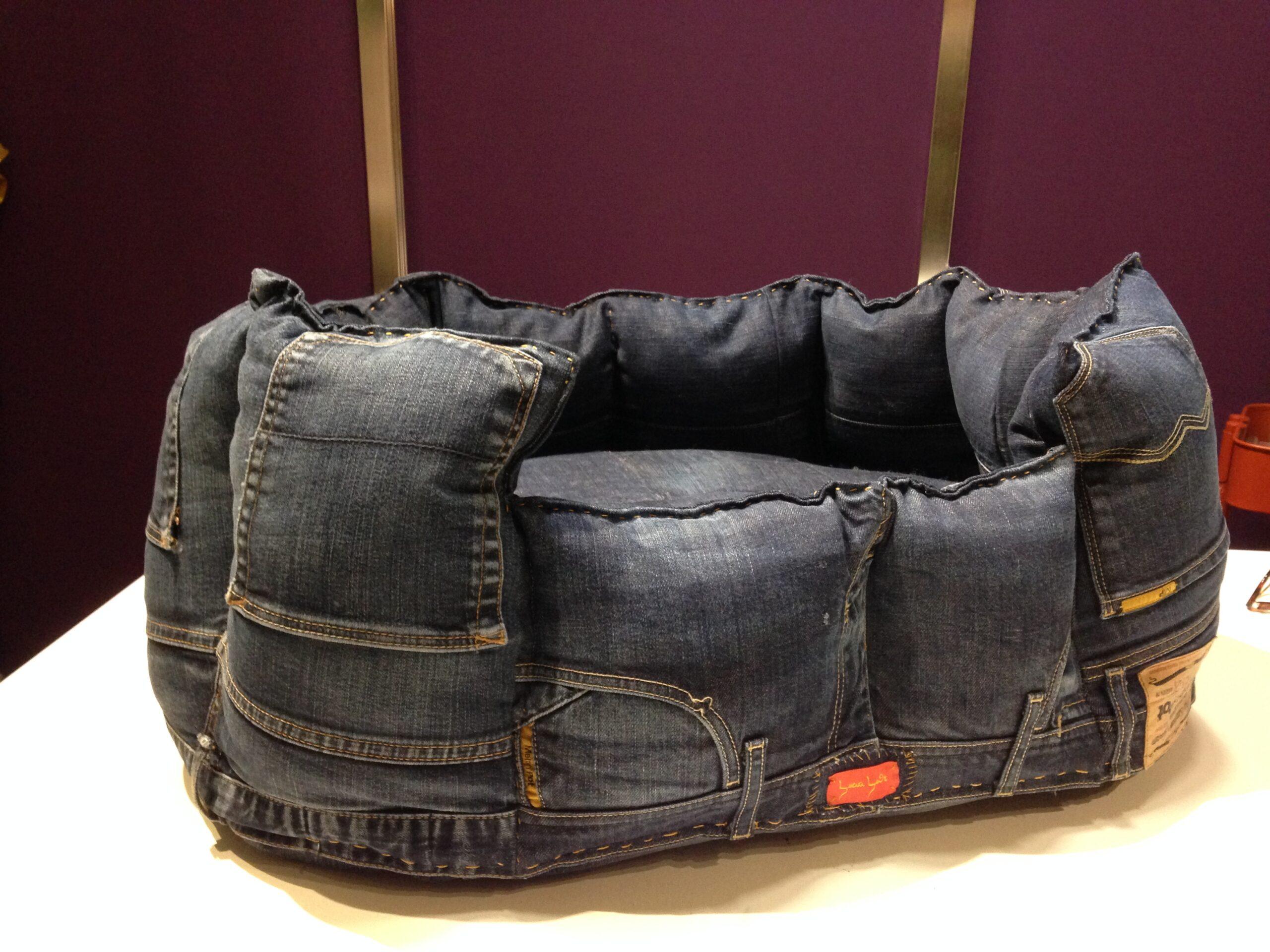 Cuscino per il cane in Denim
