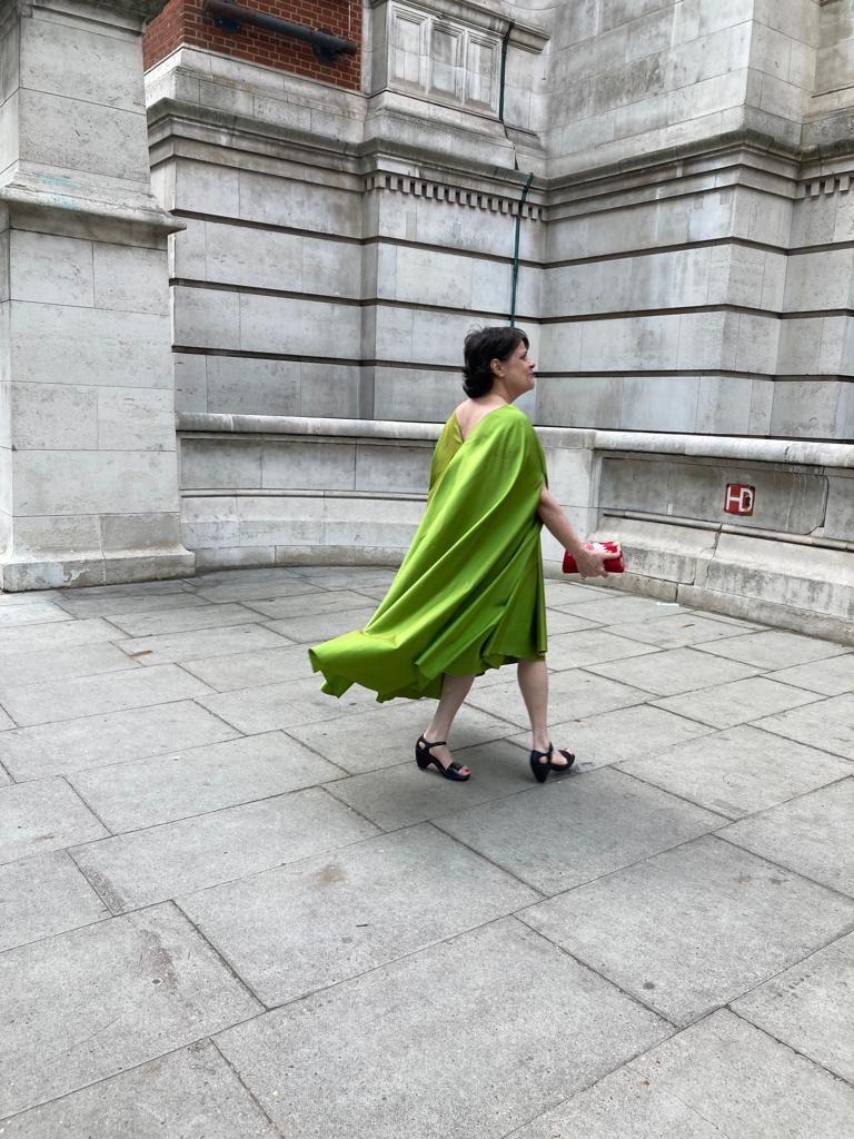Abito in seta 'Green' - immagine 6