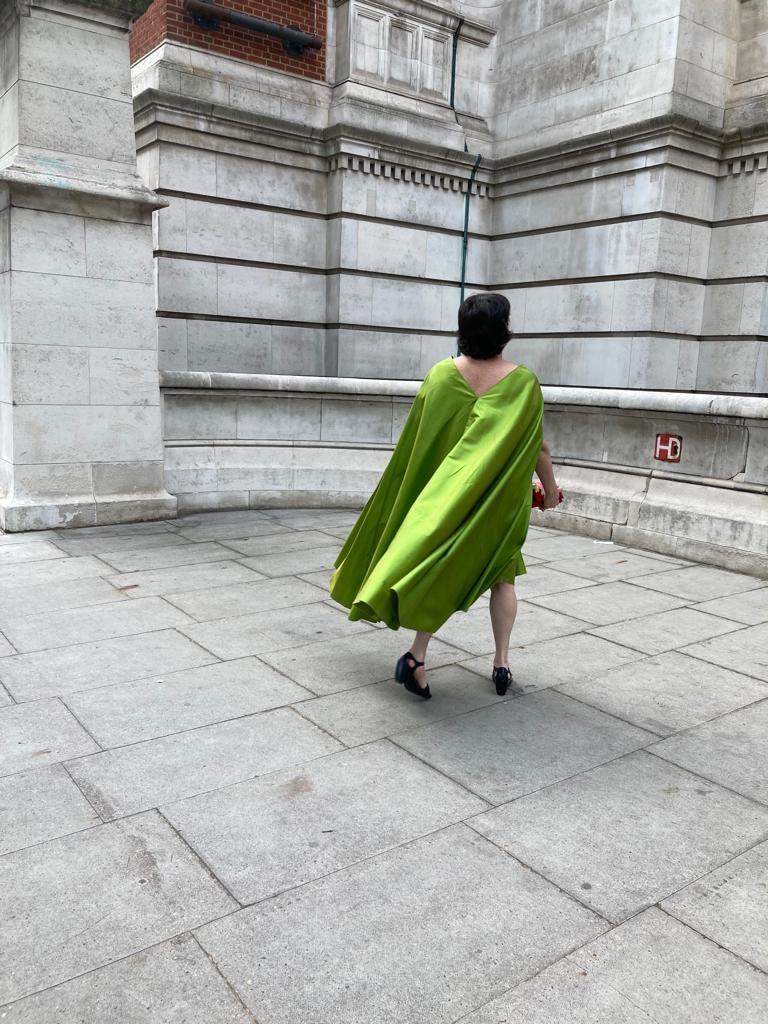 Abito in seta 'Green' - immagine 7