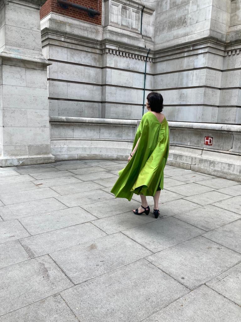 Abito in seta 'Green' - immagine 8