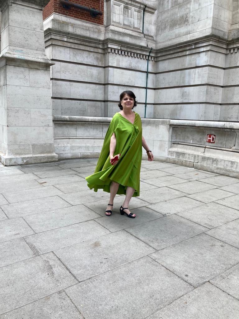 Abito in seta 'Green' - immagine 4