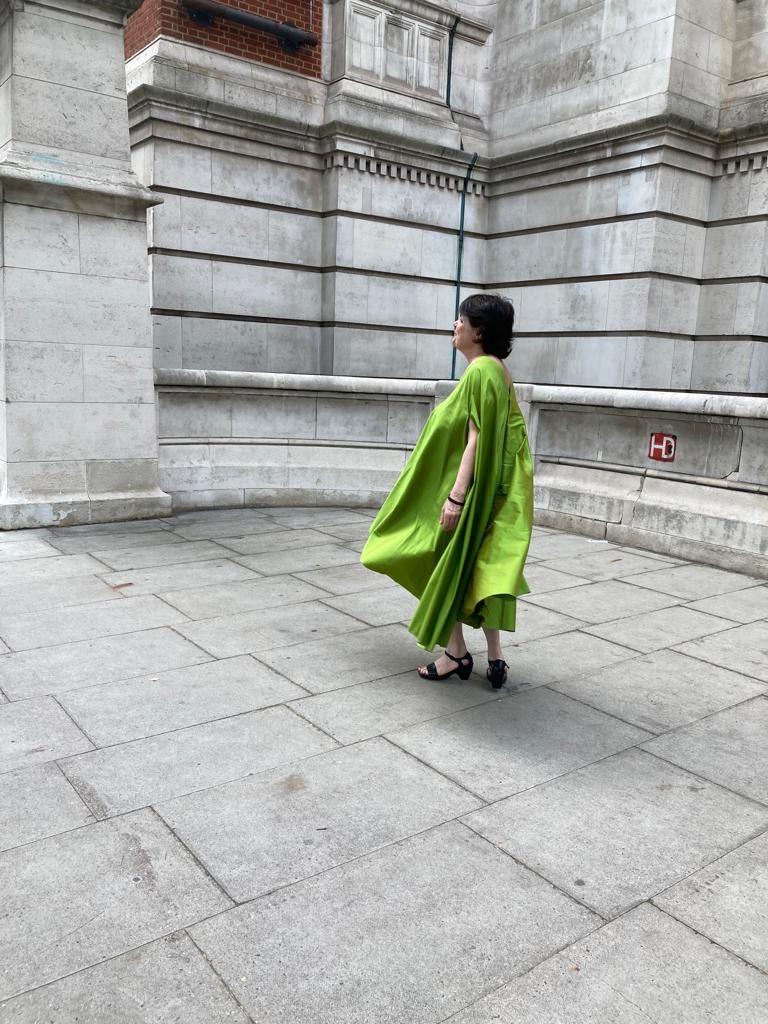 Abito in seta 'Green' - immagine 9