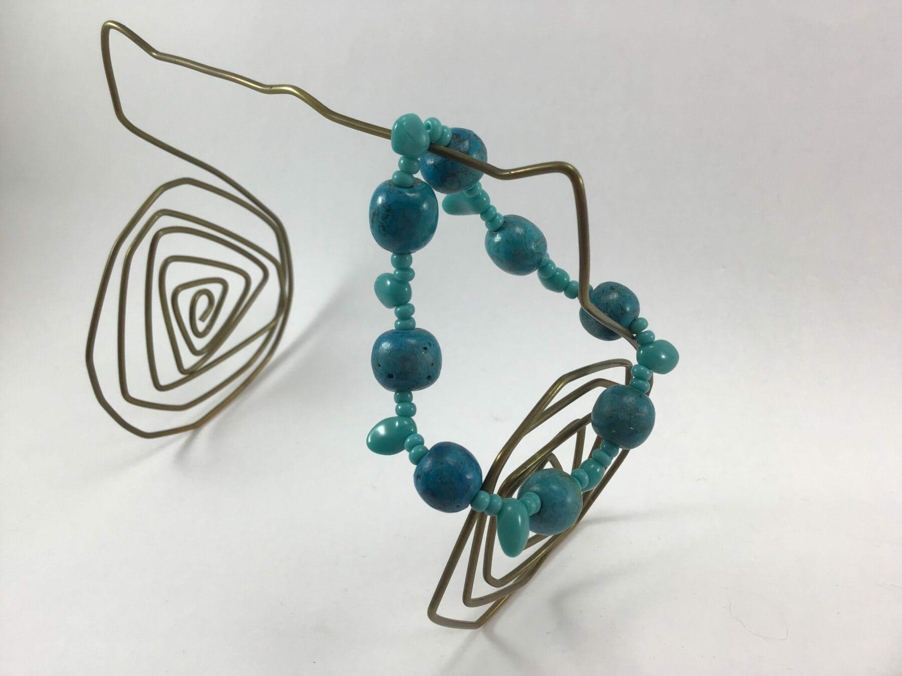 Bracciale con pietre di Turchese - immagine 4